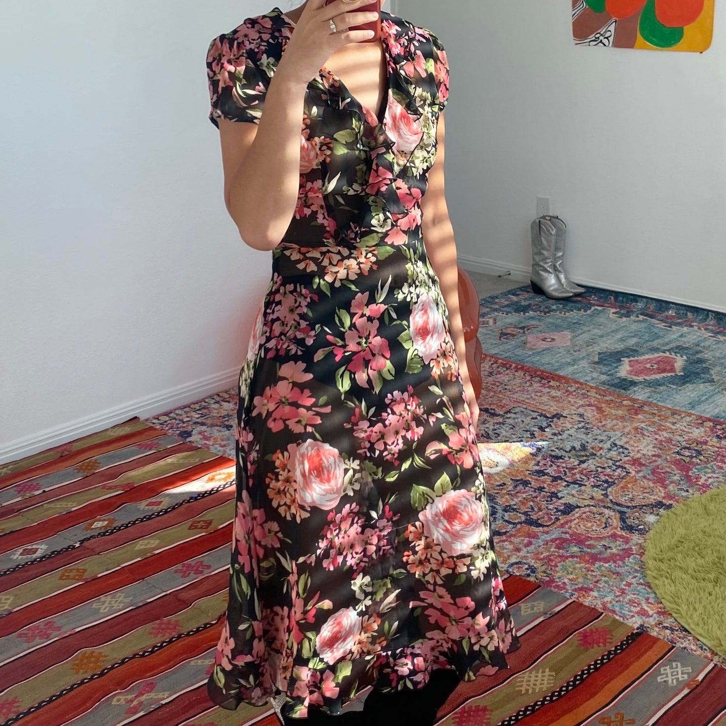 Floral Sheer Dress