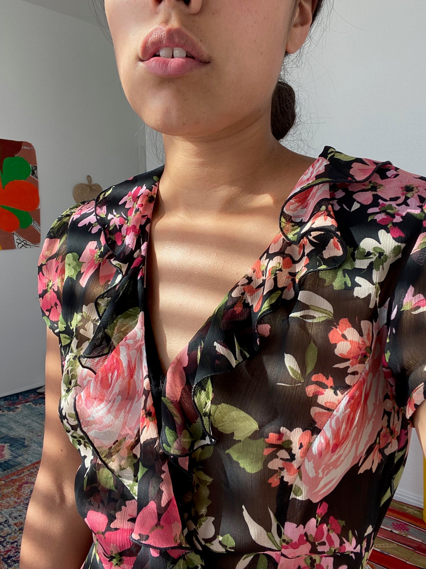 Floral Sheer Dress