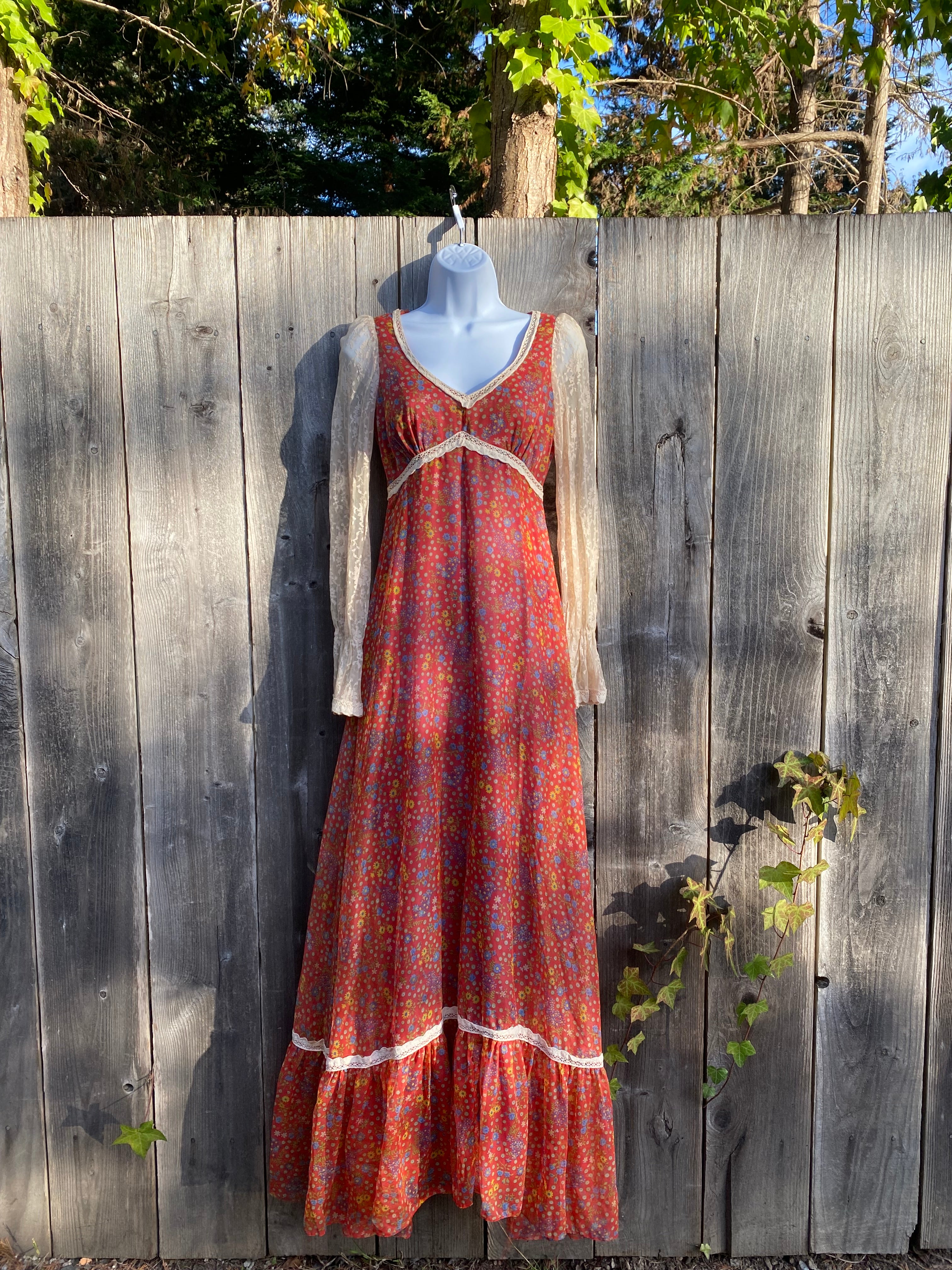 1970s prairie outlet dress