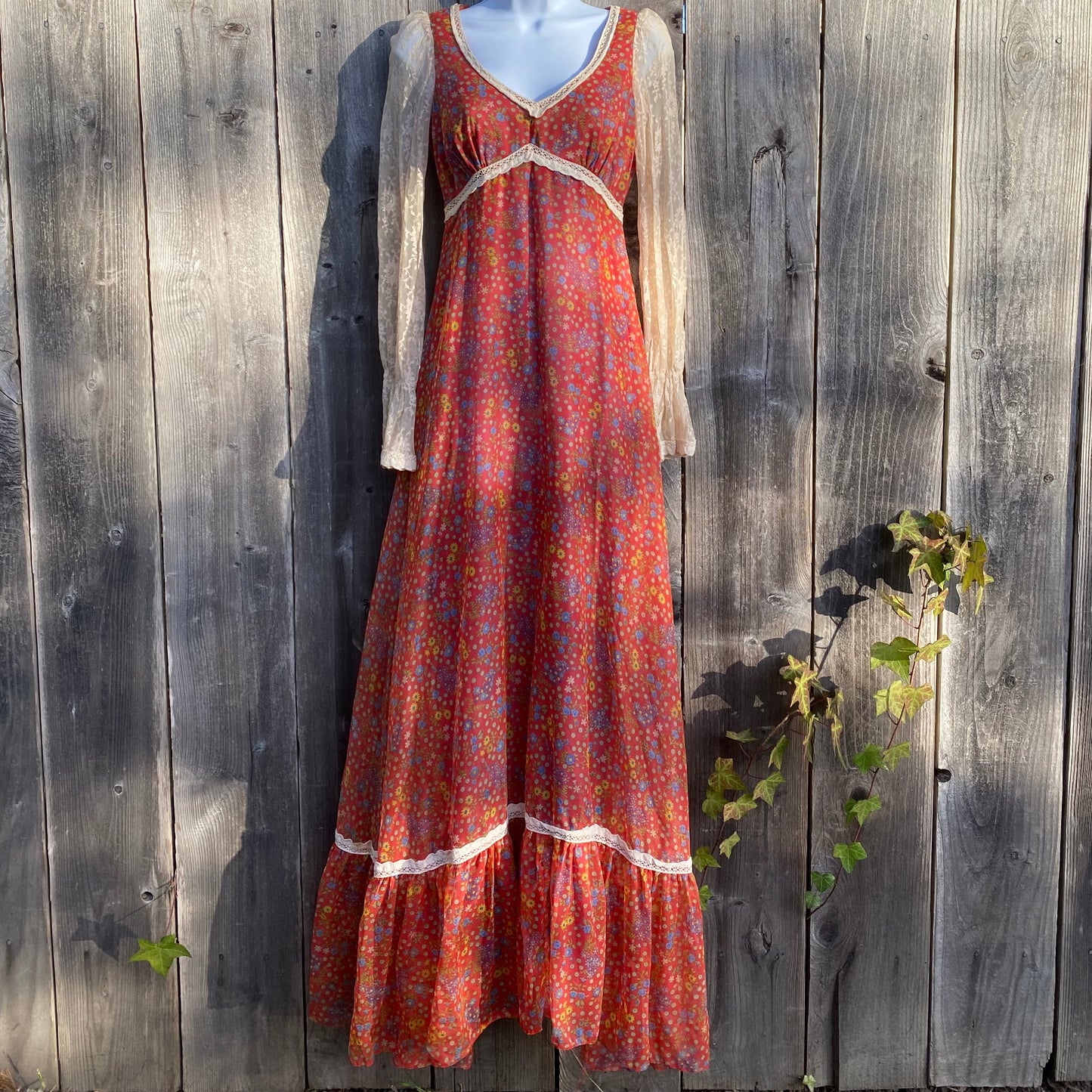 A) 70s Prairie Dress GirlWhoGathers A) 70s Prairie Dress GirlWhoGathers