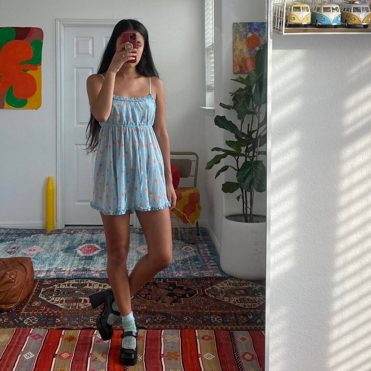 Baby Blue Babydoll Dress